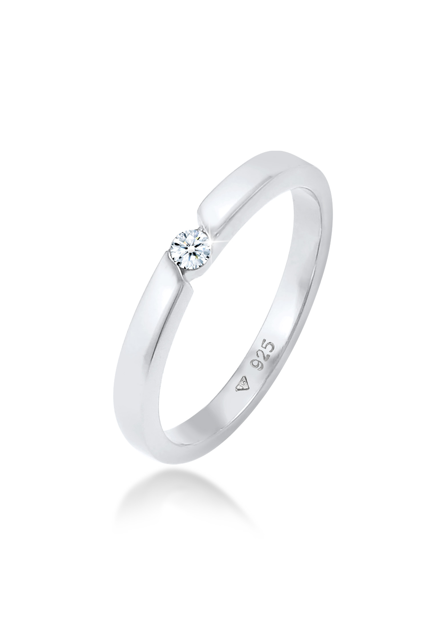 Elli Jewelry 戒指訂婚優雅的經典鑽石