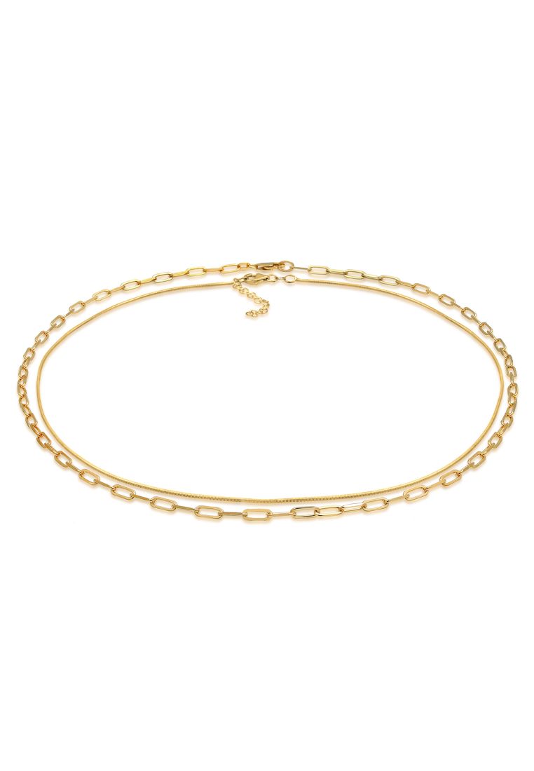 Elli Jewelry 珠寶套件鏈鏈套裝基本金鍍金