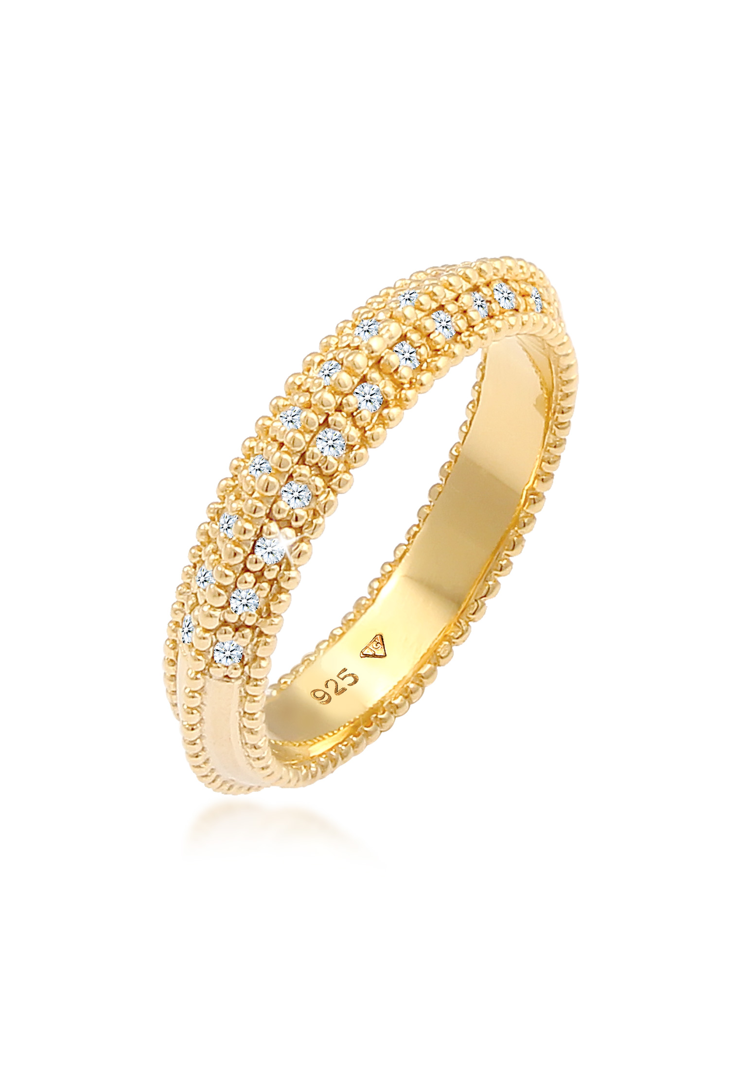Elli Jewelry 環形訂婚鑽石鍍金