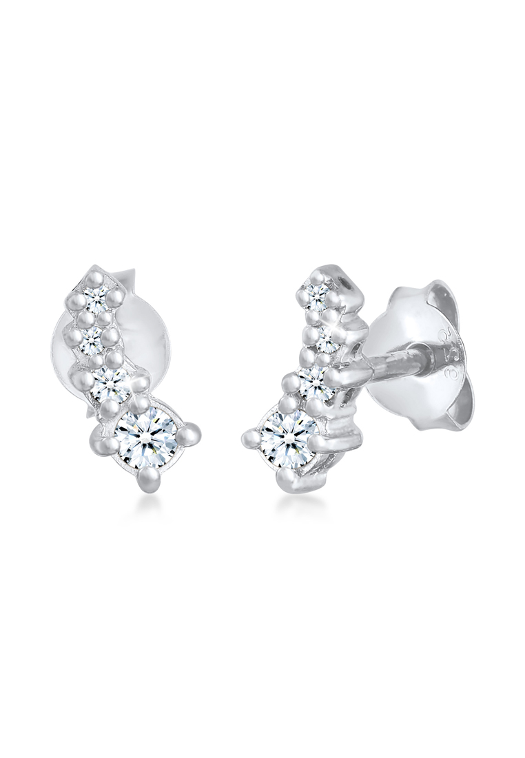 Elli Jewelry 耳環優雅閃閃發光的鑽石