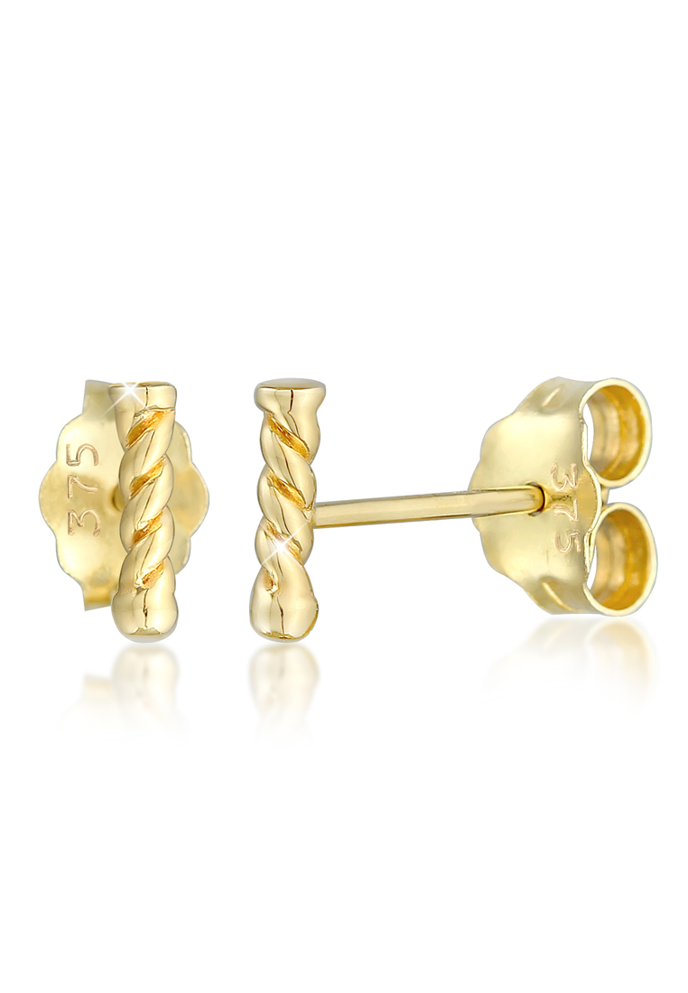 Elli Jewelry 耳環扭繩光學博客375黃金