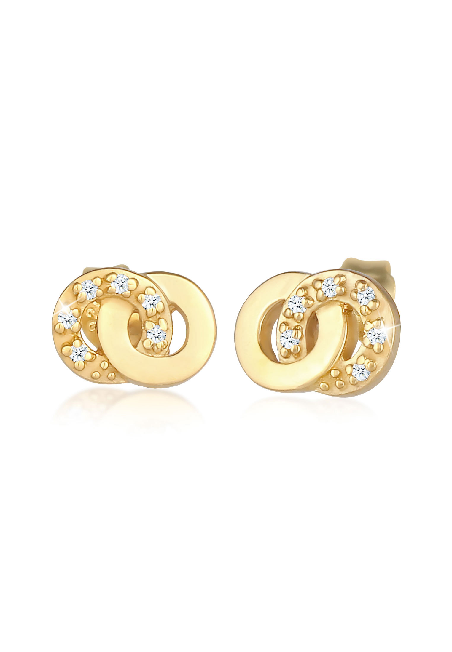 Elli Jewelry 耳環無限典雅鑽石375黃金