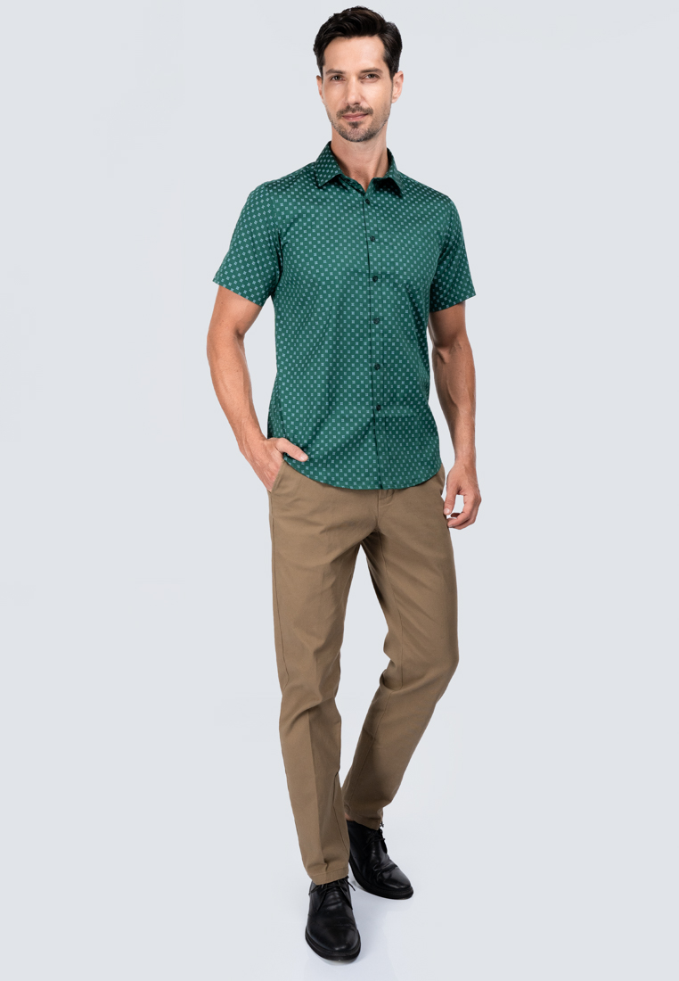 Emmer Zecna - Men’s 100% Cotton Modern Fit Short Sleeve 8626N-2344