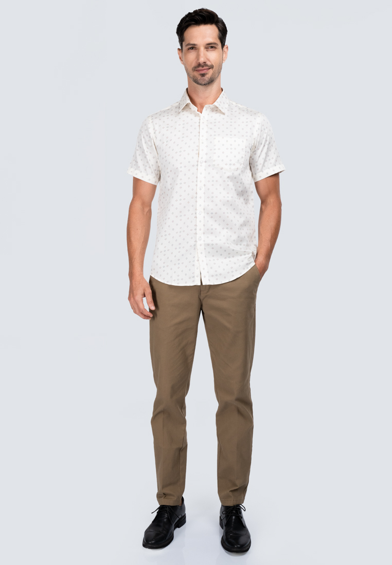 Emmer Zecna - Men’s 100% Cotton Modern Fit Short Sleeve 8626N-2343