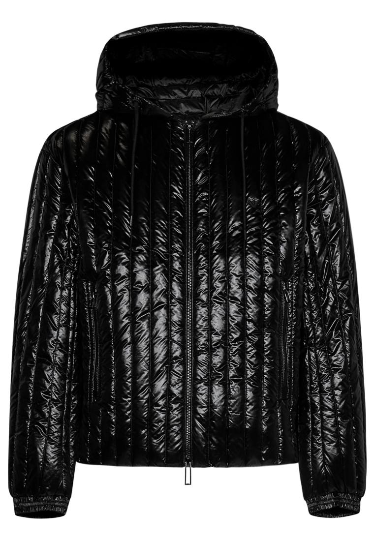 Emporio Armani Coats Black - EMPORIO ARMANI - Black