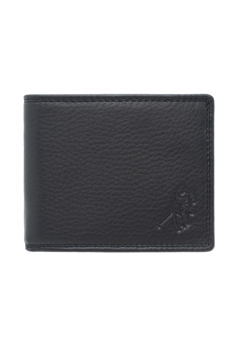 Euro Polo Grain Leather RFID Double Stitch ID Bifold Wallet For Men EWB 20952