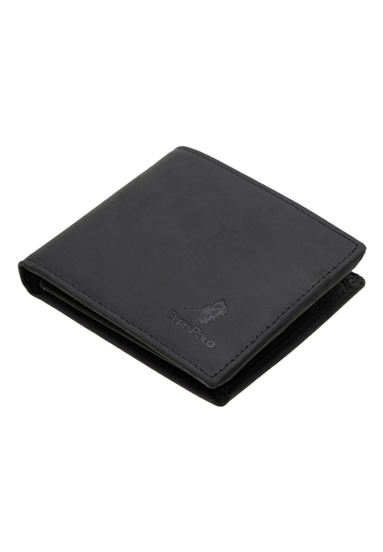 Euro Polo Crazy Horse Leather Flip ID Coin Bifold Large Wallet EWB 40358