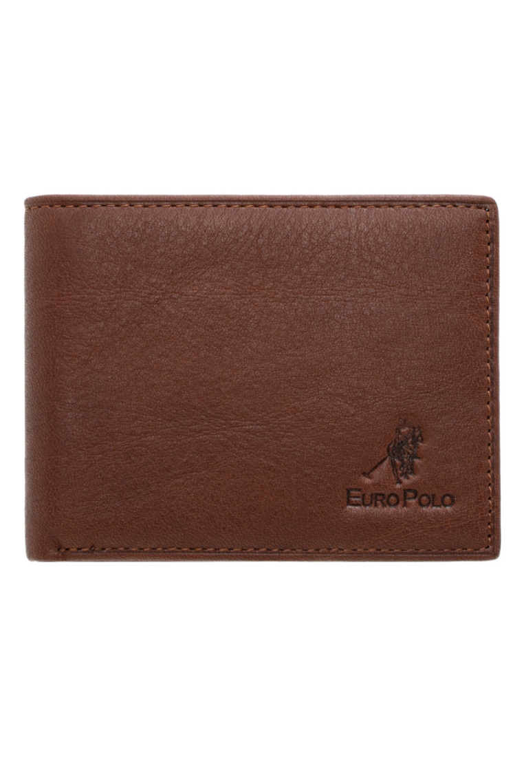 Euro Polo Men's Grain Leather RFID Minimalist Slim Bifold Wallet EWB 40362