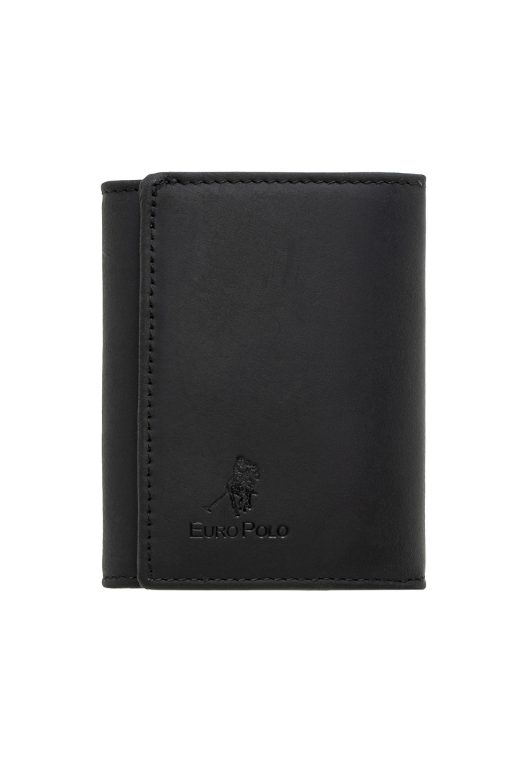Euro Polo Men's Crazy Horse Leather Tri-Fold ID Wallet EWB 40361