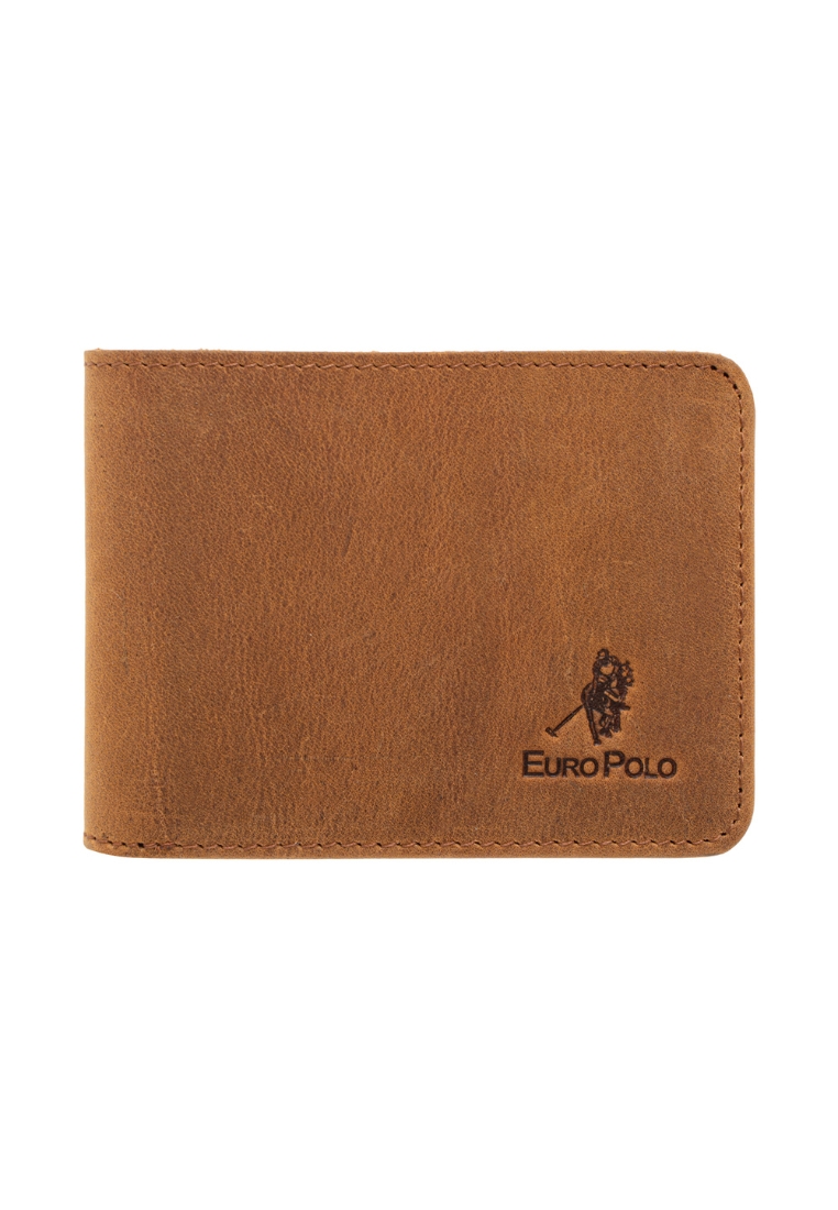 Euro Polo Crazy Horse Leather Petite Bi-Fold Wallet for Men EWB 30351
