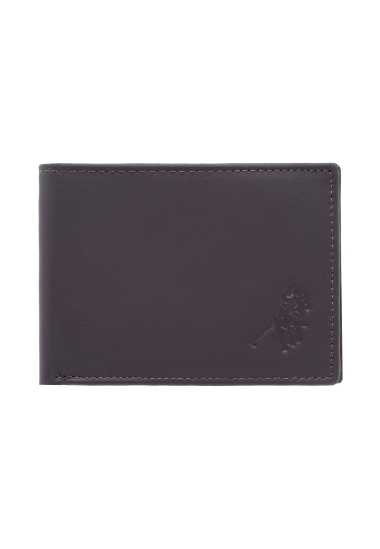 Euro Polo Men’s Top Grain Leather Slim Bi-Fold RFID Protection Plain Color Wallet EWB 20960