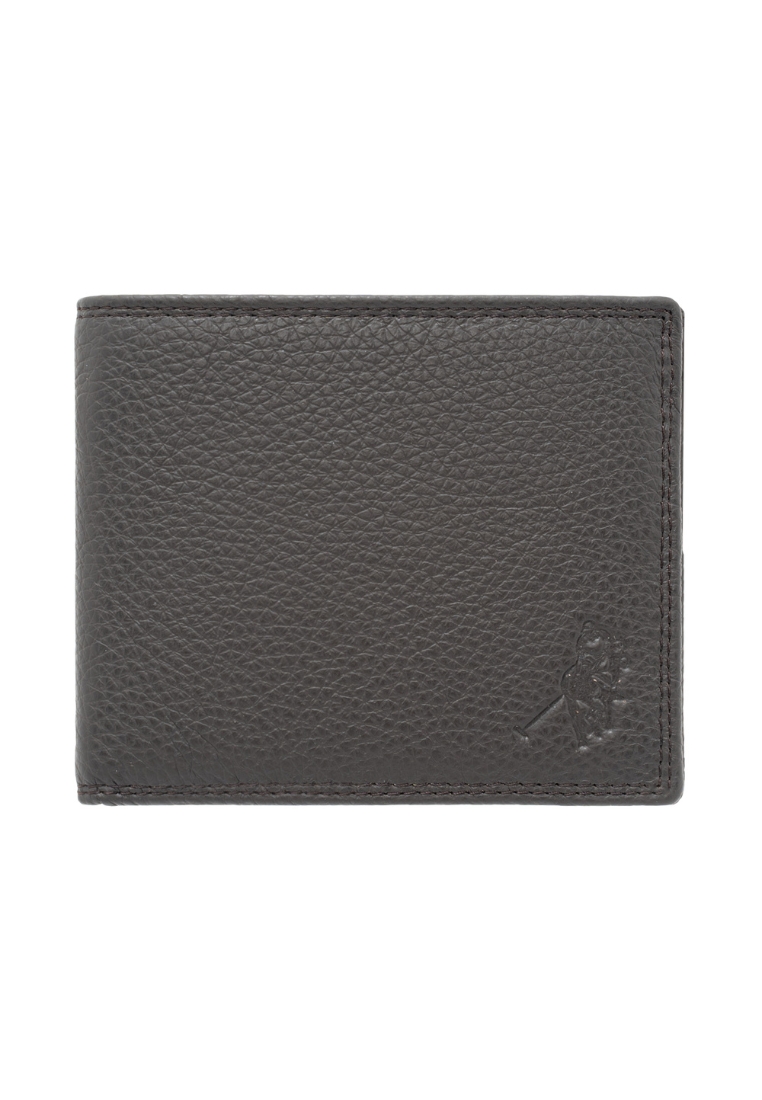 Euro Polo Grain Leather RFID Double Stitch Bifold ID Wallet For Men EWB 20954