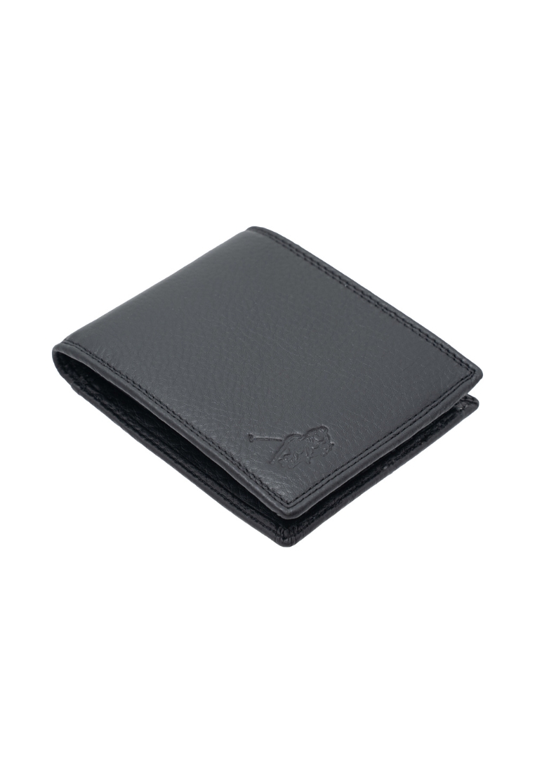 Euro Polo Grain Leather RFID Double Stitch Dual ID Bifold Wallet For Men EWB 20955