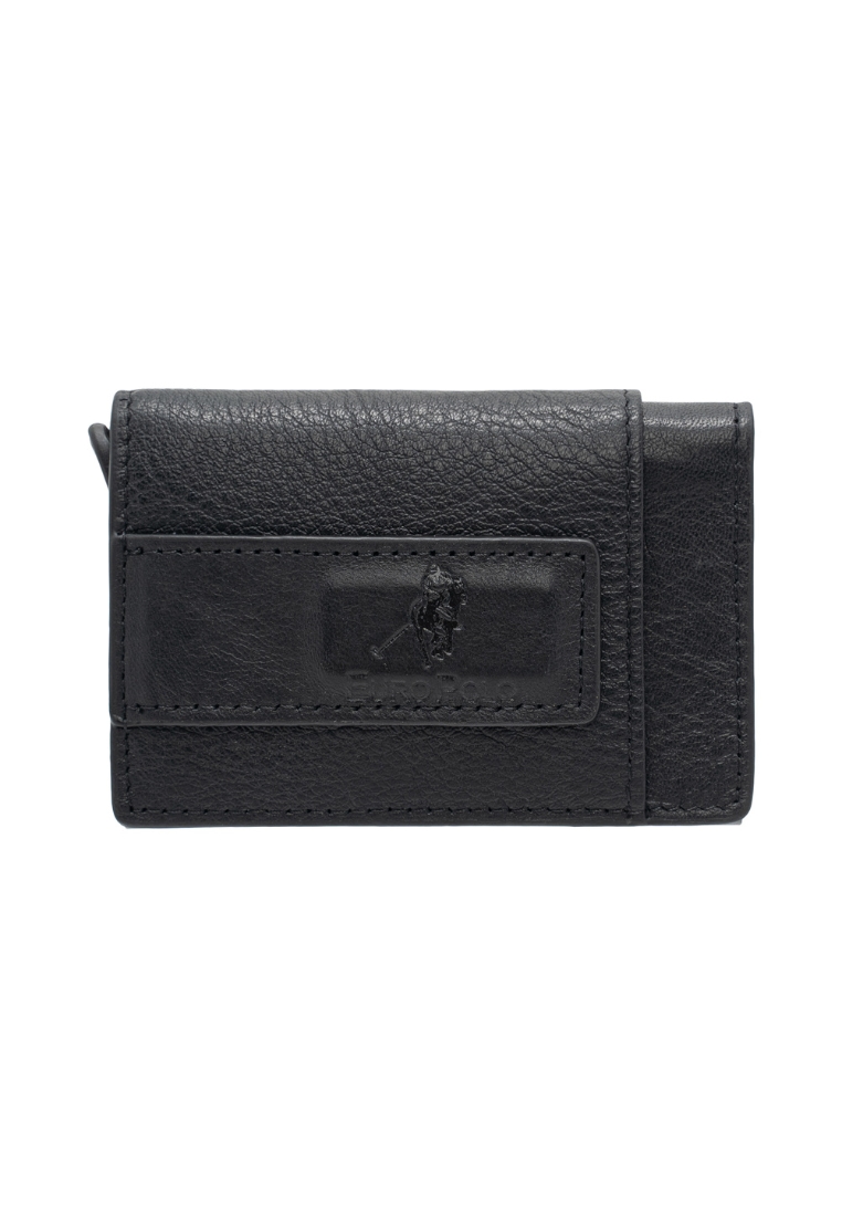 Euro Polo Top Grain Leather Minimalist Cascade Wallet Slim Pop Up Card Case Smart Wallet EWB 20966
