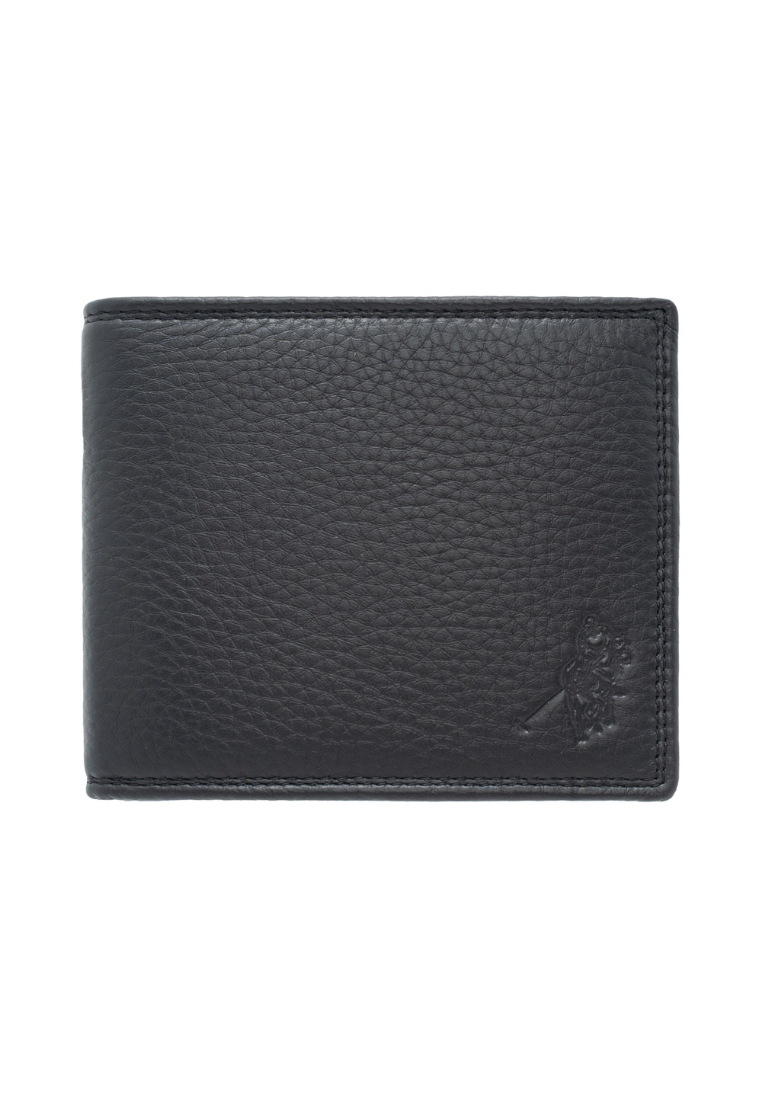 Euro Polo Grain Leather RFID Double Stitch Dual ID Bifold Coin Wallet EWB 20956