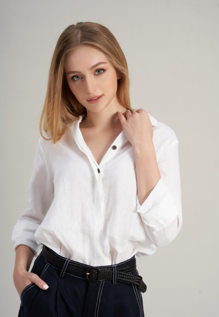 F2 - Fashion and Freedom Hello New Day Linen Shirt