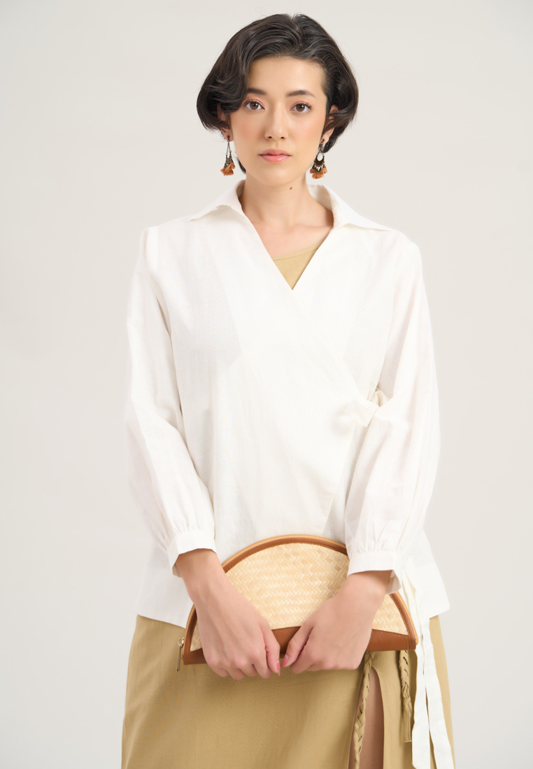 F2 - Fashion and Freedom Off-White Linen Top