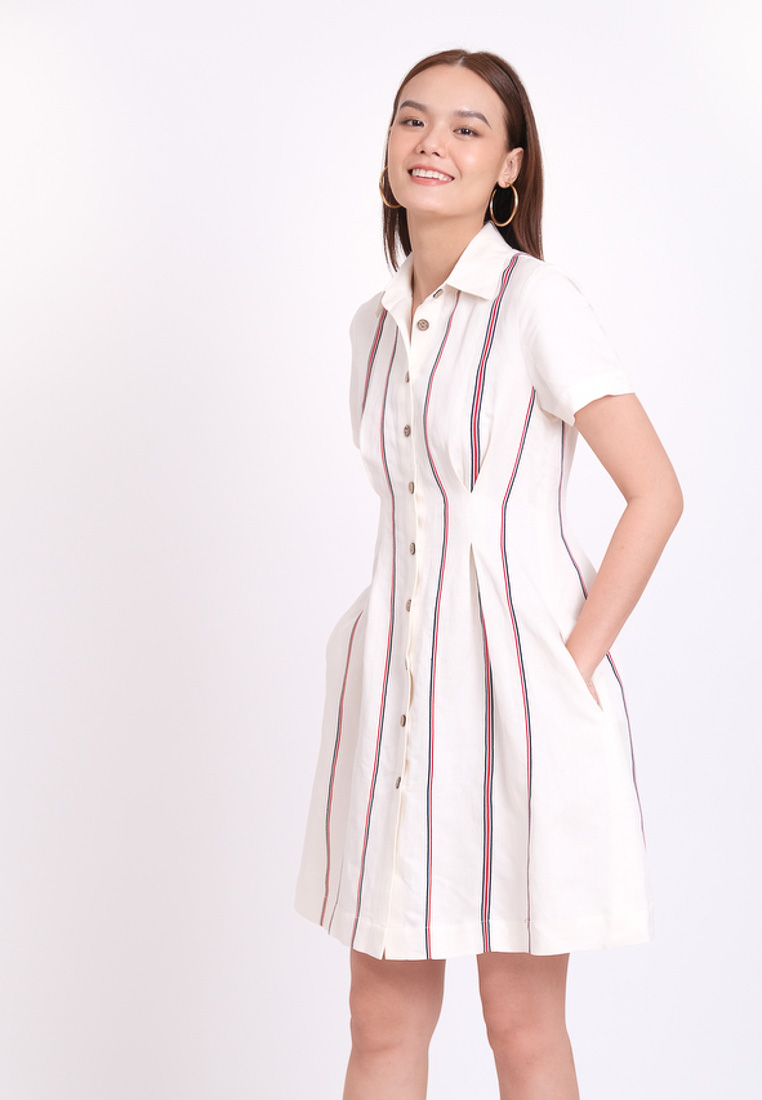 F2 - Fashion and Freedom Brighter Day Midi Linen Dress