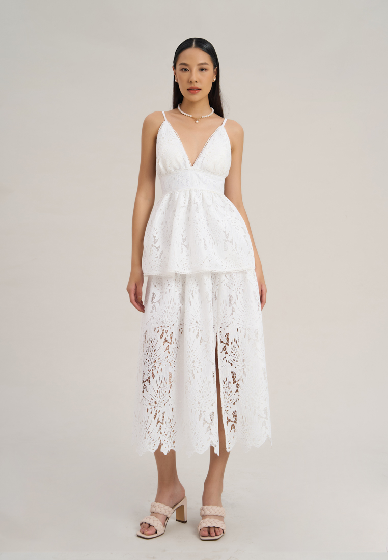 F2 - Fashion and Freedom White Midi Dress