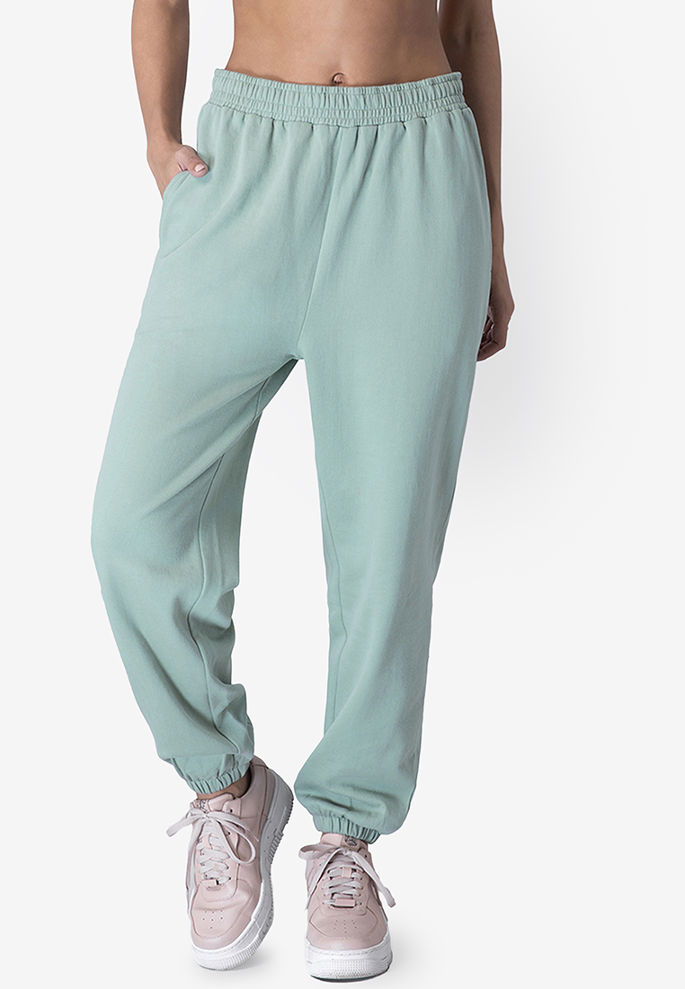 FabAlley Blue Relaxed Fit Jogger Pants