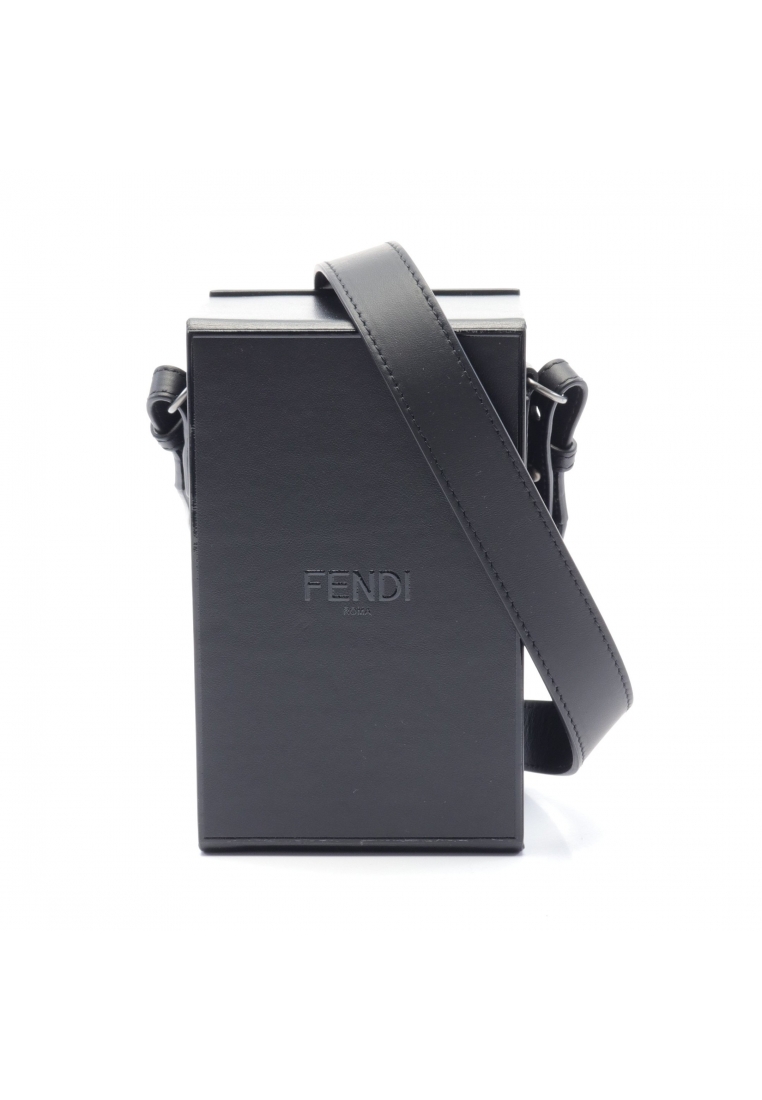 二奢 Pre-loved Fendi box Shoulder bag leather black