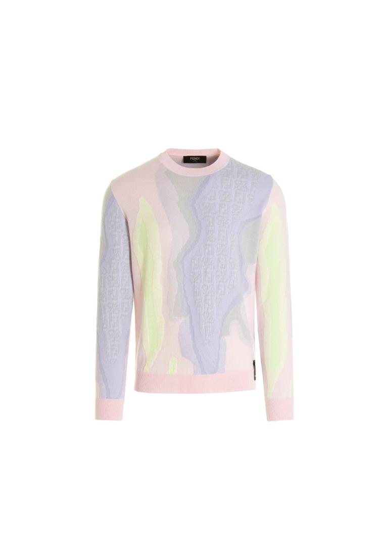 Fendi Logo Cotton Sweater - FENDI - Pink