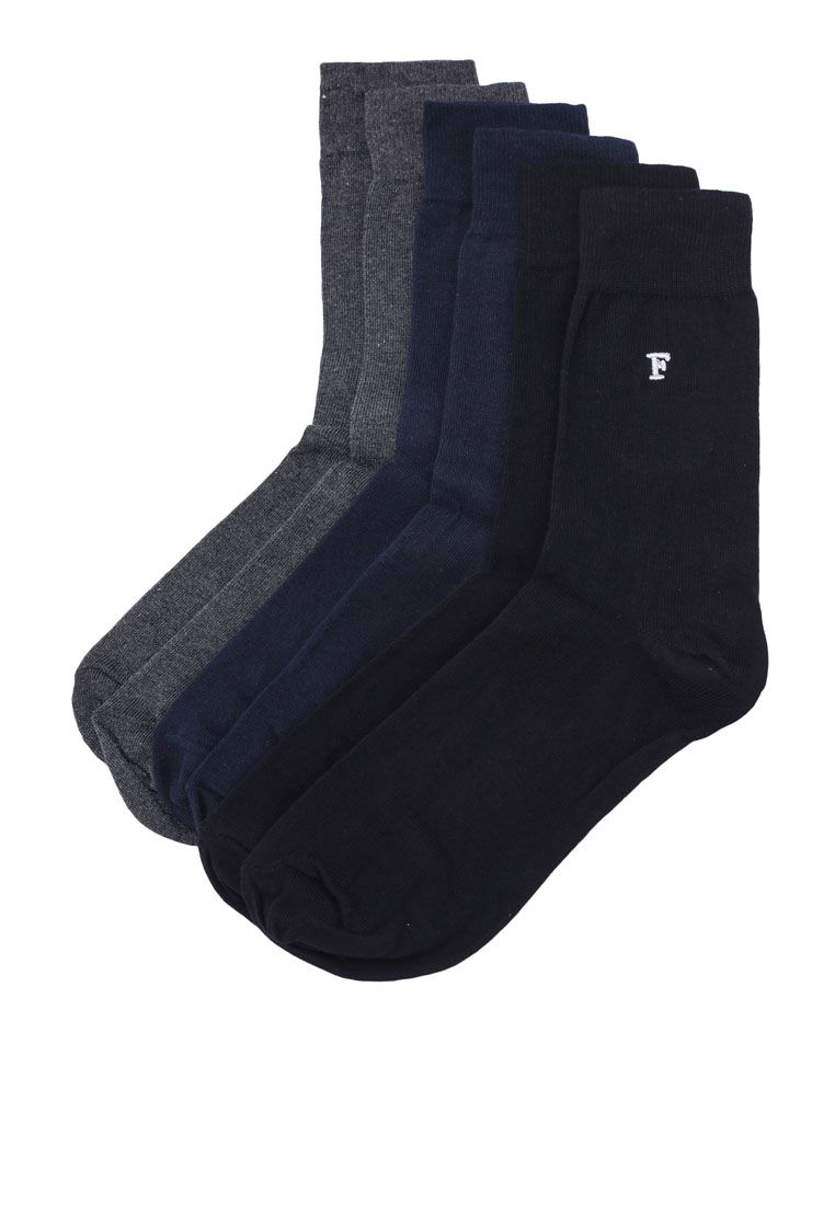 French Connection 3 Pack Waterfall Socks