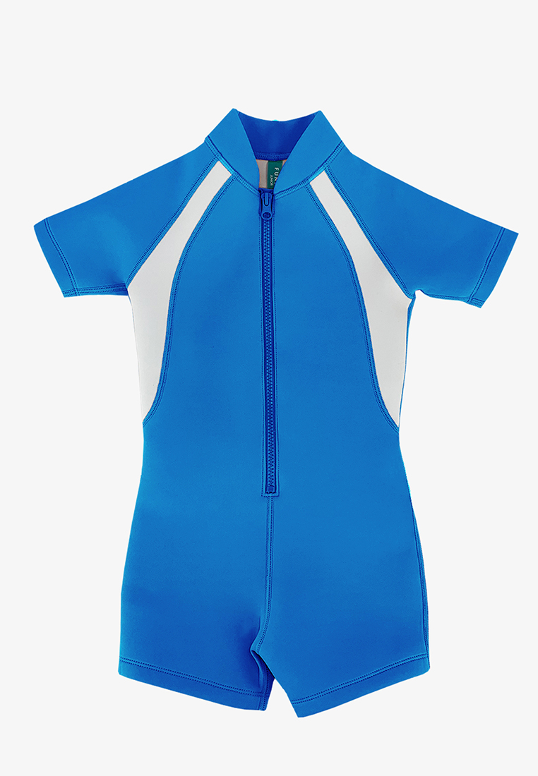 FUNFIT Junior | Colourblock Neoprene Thermal Wetsuit (Blue) ( UPF50+)