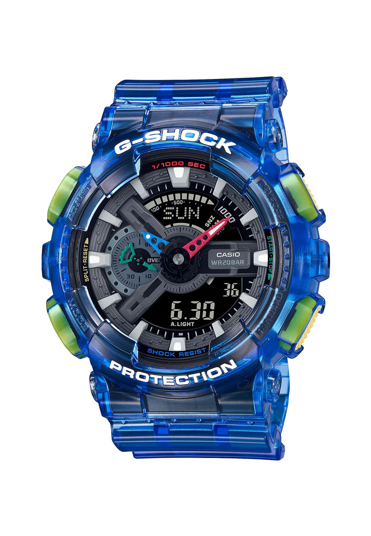 G-shock Casio G-Shock GA-110JT-2 Men's Analog-Digital Sport Watch with Translucent Blue Resin Band