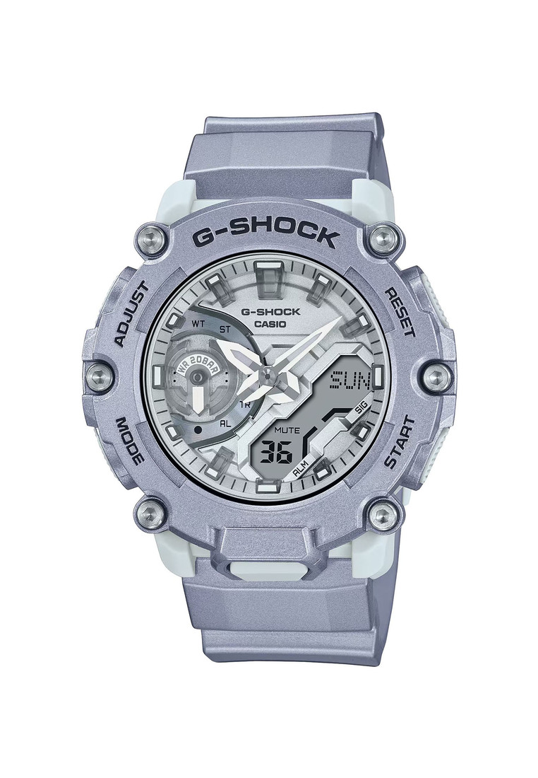 G-SHOCK Casio G-Shock GA-2200 Lineup Forgotten Future Series Men's Watch with Metallic Silver Resin Band - GA-2200FF-8A
