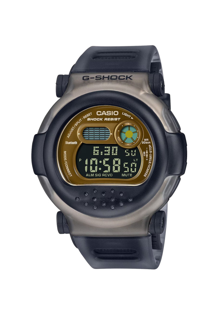 Casio G-Shock G-B001MVB-8 Capsule Tough Bluetooth® Men's Sport Watch with Grey Resin Band | Carbon Core Guard structure