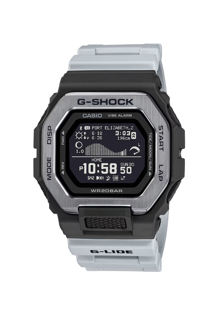Casio G-Shock GBX-100TT-8 G-LIDE Bluetooth® Men's Sport Watch with Grey Resin Band - Training Function