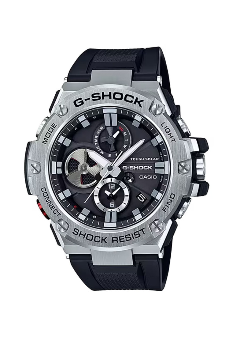 G-SHOCK Casio G-Shock GST-B100-1A G-STEEL Analog-Digital Men's Sport Watch with Metal Bezel and Black Resin Band - GST-B100 Series