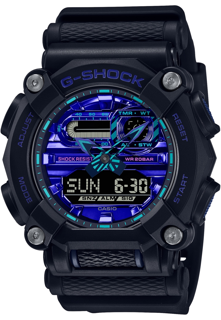 G-Shock Virtual Blue Analog-Digital Sports Watch (GA-900VB-1A)