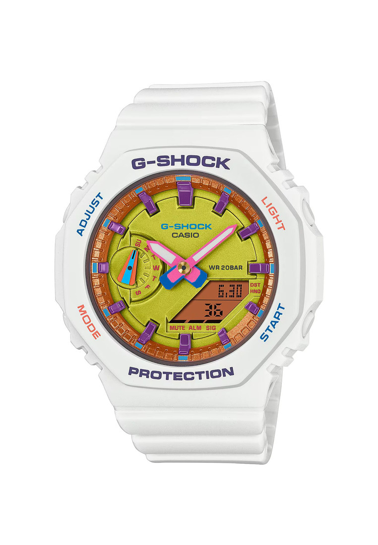 G-SHOCK Casio G-Shock GMA-S2100BS-7A Women's Analog-Digital Sport Watch with White Resin Band