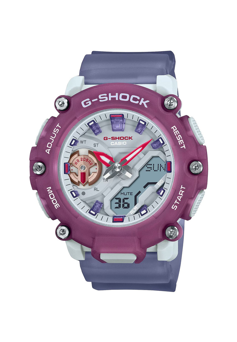 G-SHOCK Casio G-Shock GMA-S2200PE-6A Women's Analog-Digital Sport Watch with Purple Transparent Resin Band