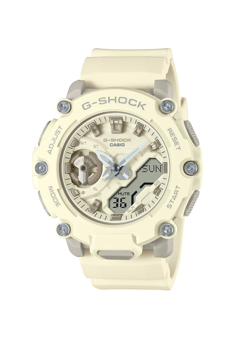 G-SHOCK Casio G-Shock Analog-Digital Watch GMA-S2200 Series Carbon Core Guard structure with Off-White Resin Band Sport Watch GMA-S2200-7A