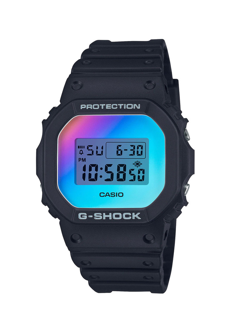 G-SHOCK Casio G-Shock Men's Digital Watch DW-5600 Series Black Resin Band Sport Watch DW-5600SR-1