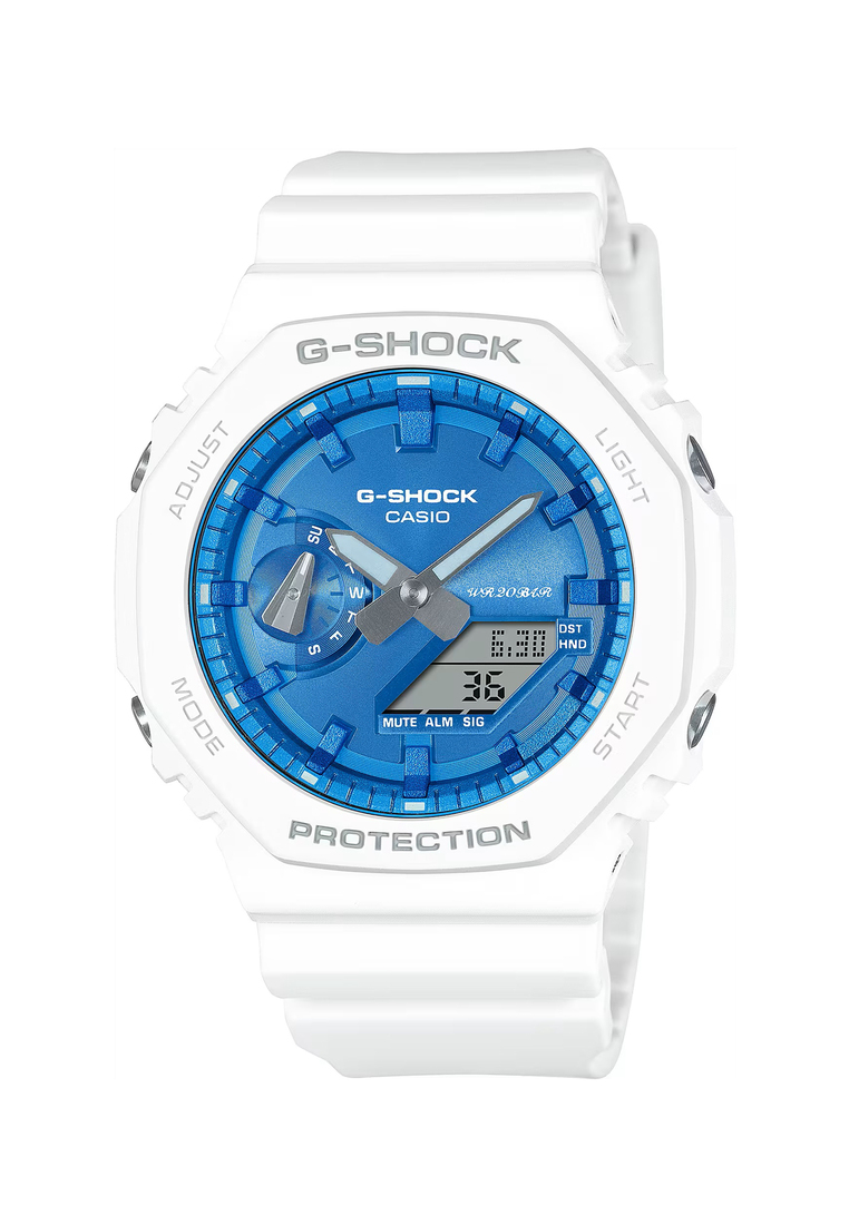 G-SHOCK Casio G-Shock Men's Analog Digital Sport Watch GA-2100WS-7ADR White Resin Strap
