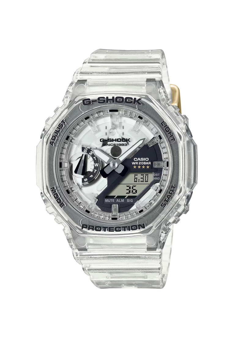 G-SHOCK Casio G-Shock Women's Analog Digital Sport Watch GMA-S2140RX-7ADR Clear Resin Strap