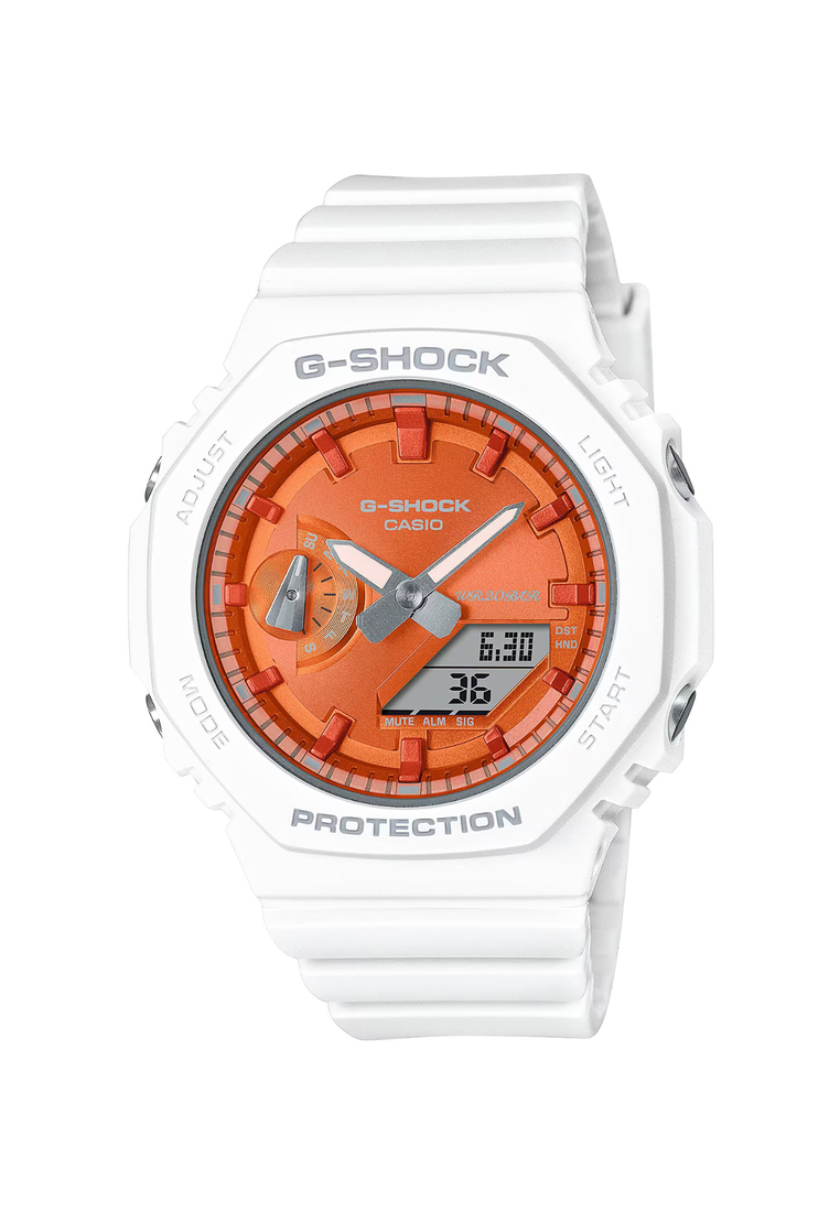 G-SHOCK Casio G-Shock Women's Analog Digital Sport Watch GMA-S2100WS-7ADR White Resin Strap