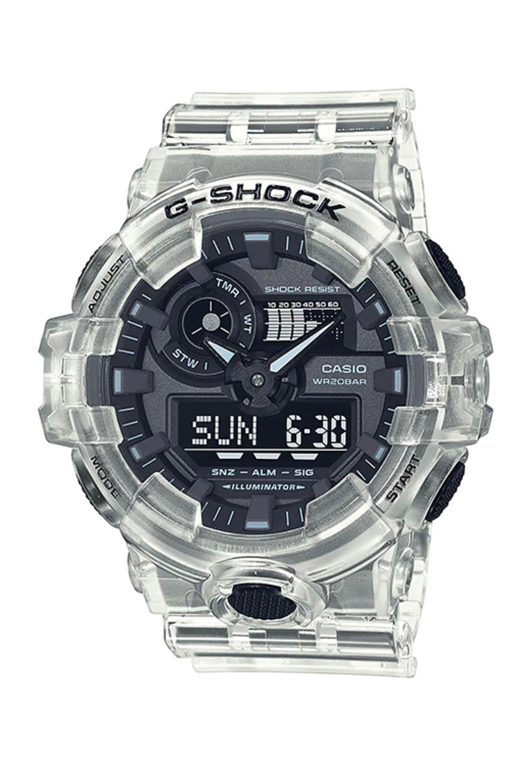 G-SHOCK Casio G-Shock Men's Analog-Digital GA-700SKE-7ADR White Resin Band Sport Watch