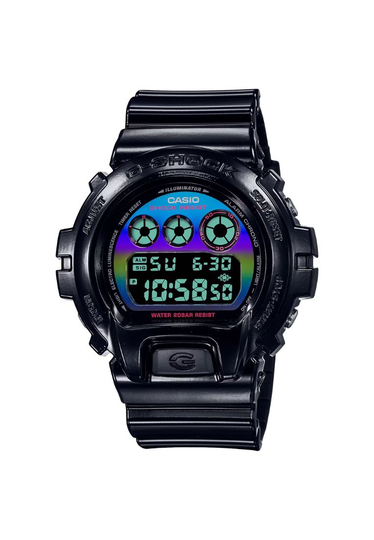 G-SHOCK Casio G-Shock DW-6900RGB-1 Men's Digital Watch with Black Resin Band