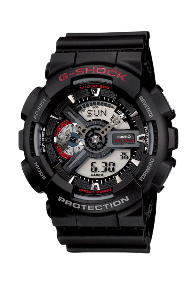 G-SHOCK Casio G-Shock Men's Analog-Digital Watch GA-110-1A Black Resin Band Sports Watch