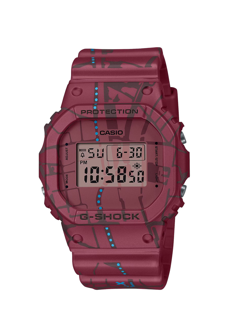 Casio G-Shock DW-5600SBY-4 Treasure Hunt Digital Men's Watch with Red Resin Band