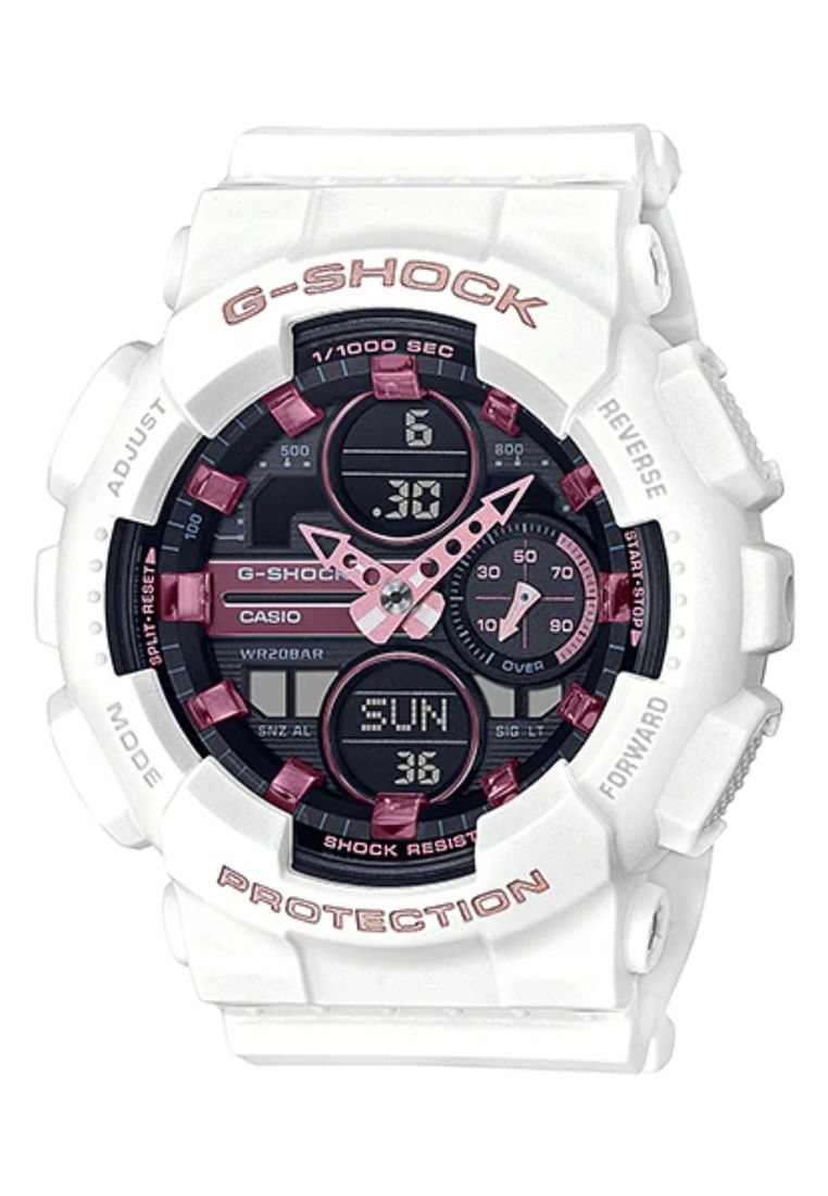 G-SHOCK Casio G-Shock Women's Analog-Digital GMA-S140M-7A White Resin Band Sport Watch