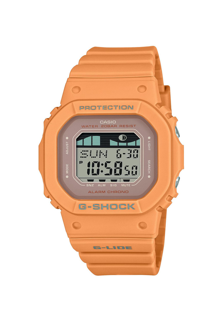 Casio G-Shock GLX-S5600-4 G-LIDE Women's Digital Sport Watch | Orange Resin Band