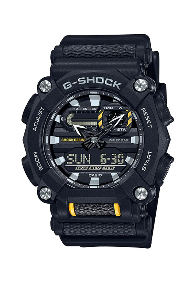 Casio G-Shock Men's Analog-Digital Watch GA-900-1A Heavy-Duty Black Resin Band Sports Watch