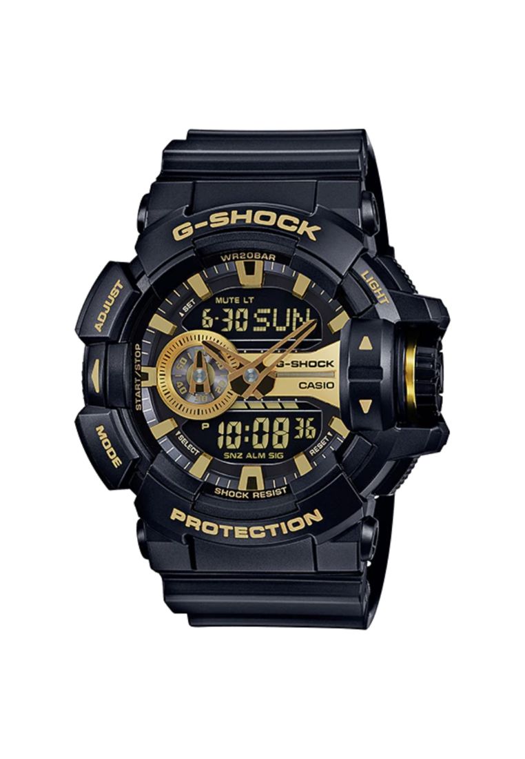 G-SHOCK Casio G-Shock Men's Analog-Digital Watch GA-400GB-1A9 Hip-Hop Series Black Resin Band Sports Watch
