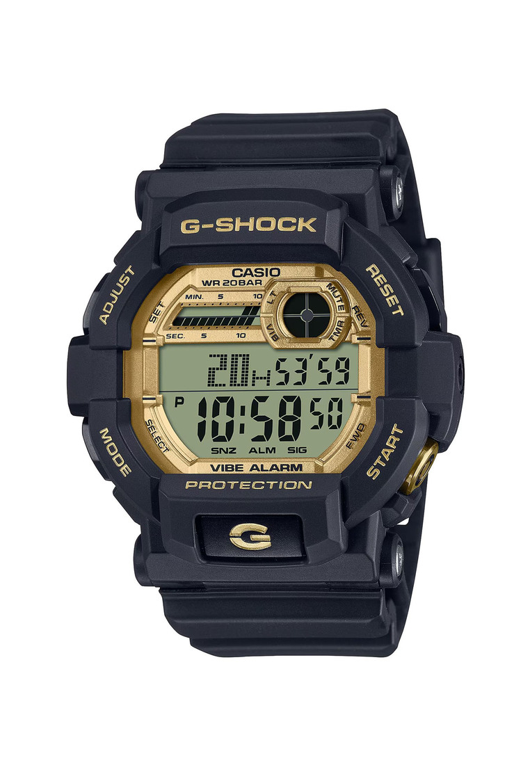 G-Shock GD-350GB-1 Men's Black Resin Band Digital Sport Watch - GD-350 Series